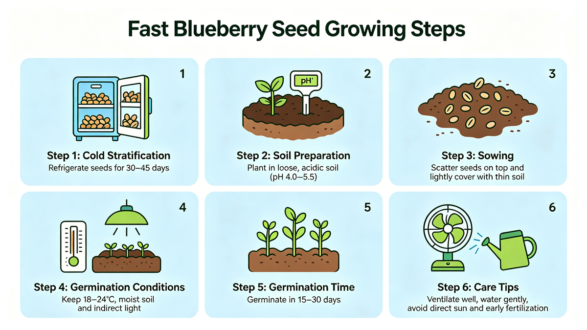 🫐 Sweet Blueberry Seeds | Easy to Grow