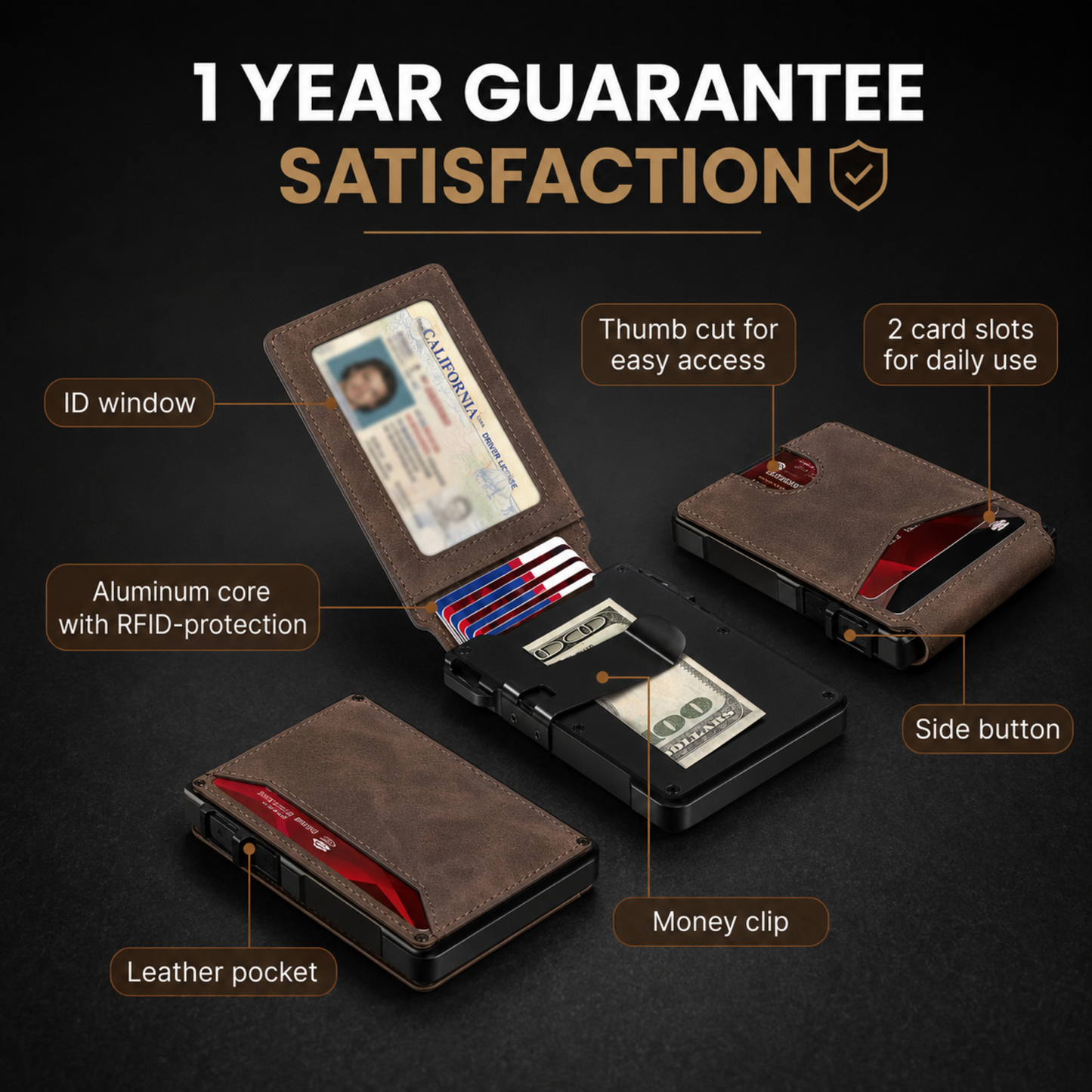 🔥Limited time 49% OFF🔥Adersene MagVault® Minimalist Wallet - Maximum Capacity. Minimal Footprint.