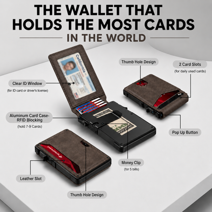 🔥Limited time 49% OFF🔥Adersene MagVault® Minimalist Wallet - Maximum Capacity. Minimal Footprint.