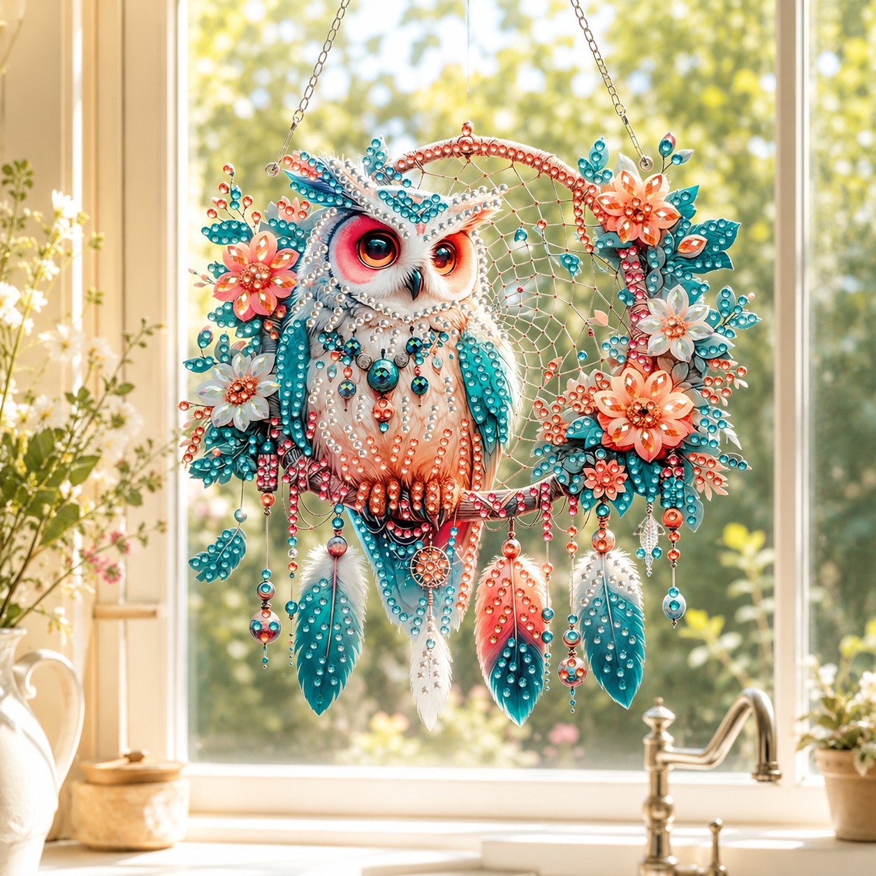 Hummingbird Diamond Art Hanging Ornament Kit – Sparkling DIY Window Ornament 🐦✨