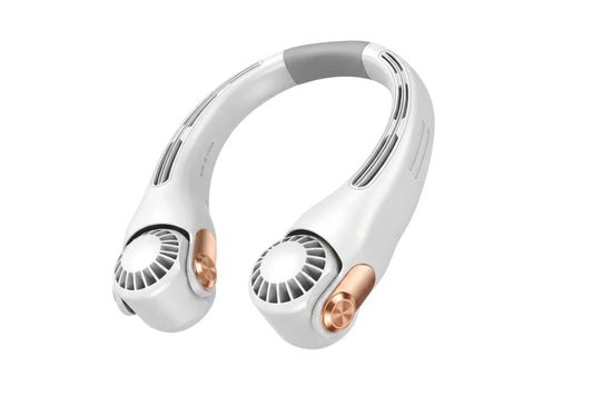 🍃 Neck Air Conditioner Fan – Ultra‑quiet, 360° rotating, 3 speeds. Hands‑free cooling, long battery. Summer essential!