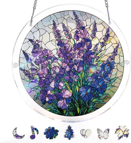 🧩 Acrylic Puzzle Hanging Ornament | Indoor & Yard Decor