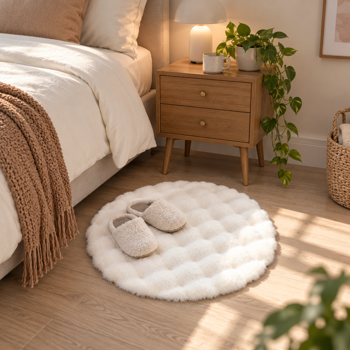 Round Plush Rug