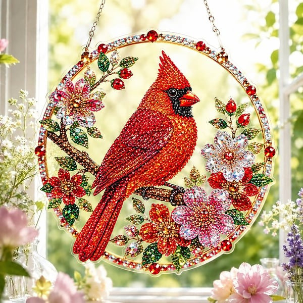 Hummingbird Diamond Art Hanging Ornament Kit – Sparkling DIY Window Ornament 🐦✨