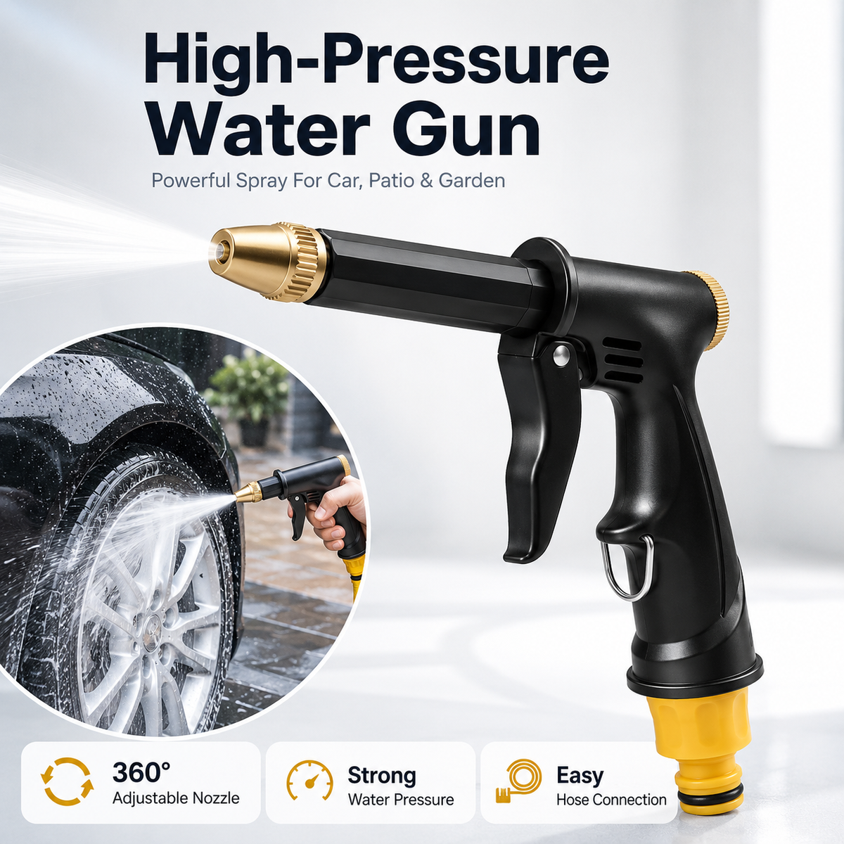 🔥55% OFF TODAY💦 Premium High-Pressure Water Gun for Cars & Gardens