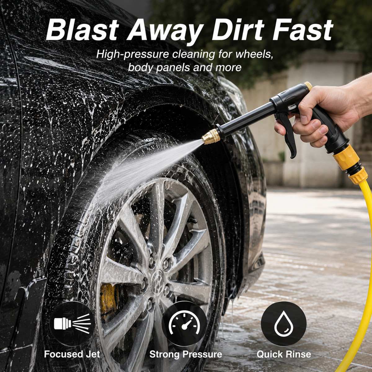 🔥55% OFF TODAY💦 Premium High-Pressure Water Gun for Cars & Gardens