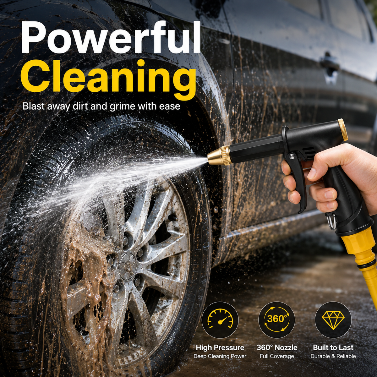 🔥55% OFF TODAY💦 Premium High-Pressure Water Gun for Cars & Gardens