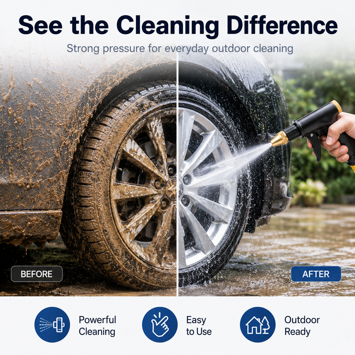 🔥55% OFF TODAY💦 Premium High-Pressure Water Gun for Cars & Gardens