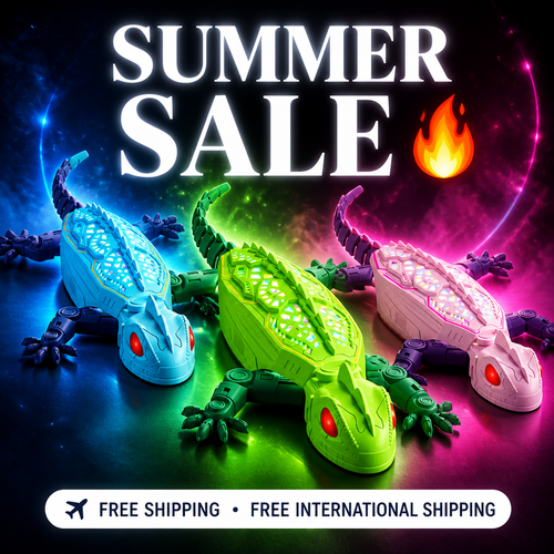 🔥Limited time 49% OFF – Gecko Rush Remote Control Wall Climbing Lizard Toy Ceiling & Floor Crawler