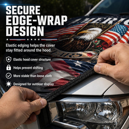 🔥Limited time 49% OFF🚗Patriotic American Flag Car Hood Cover
