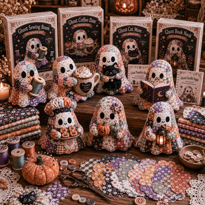 🧵49% Off Last Day - 👻Little Ghost’s Cozy Halloween DIY Patchwork Kit