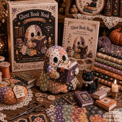 🧵49% Off Last Day - 👻Little Ghost’s Cozy Halloween DIY Patchwork Kit