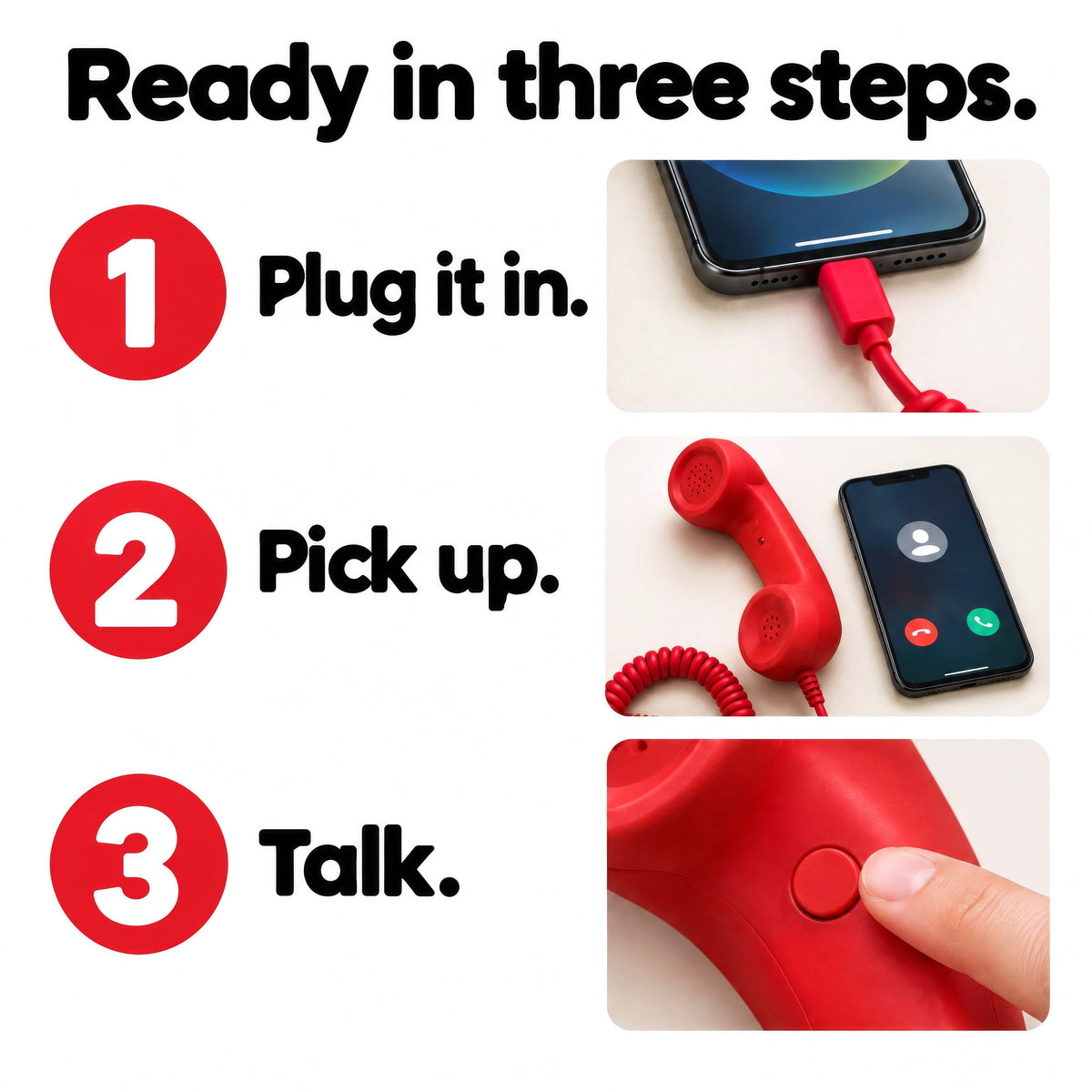 Iglacio™ Retro Phone Handset