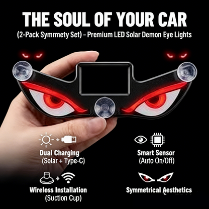 Halloween Sale🎃Solar Demon Eye LED Car Window Light