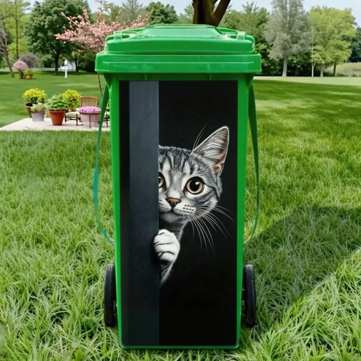 🐴 Creative Trash Can Sticker with Colourful Cartoon