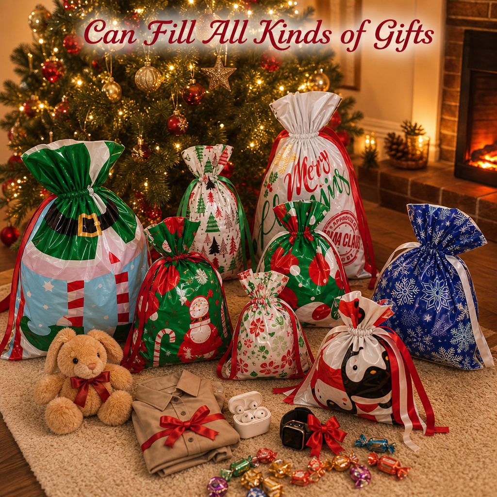 All Season's Gift Bags & Tags Set(Random Color)