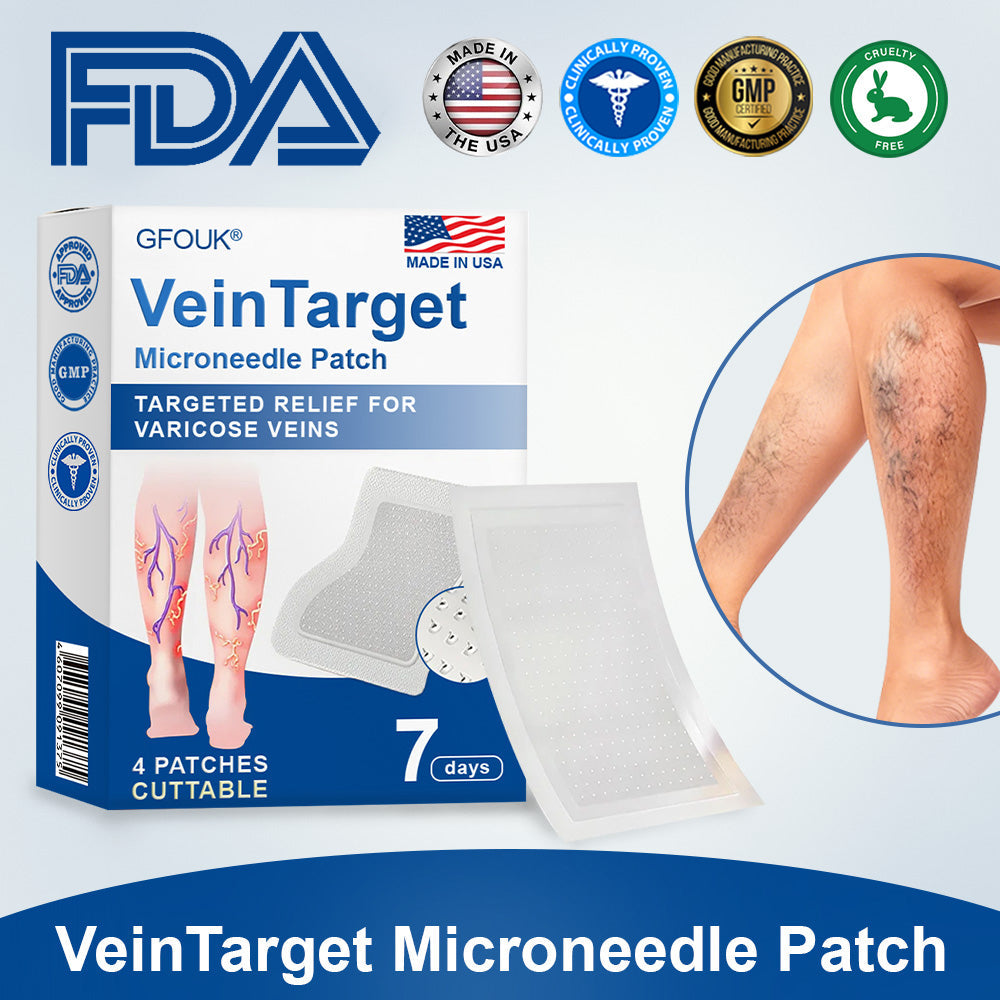🇺🇸👨‍⚕️👍✅GFOUK® VeinTarget Microneedle Patch⚡Instant Relief, Long-Term Results